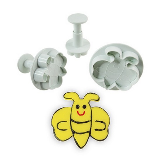 Glückliche Bienen Ausstech Formen 3er Set - 402324 - Mytortenland